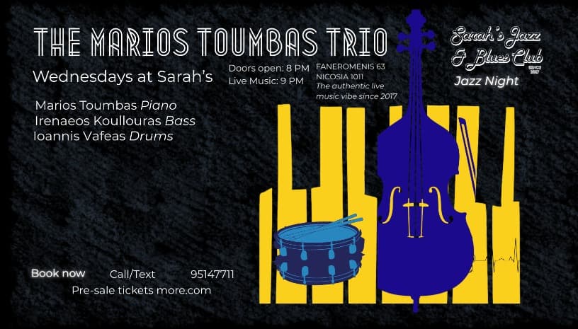 Marios Toumbas Trio Wednesday Nights