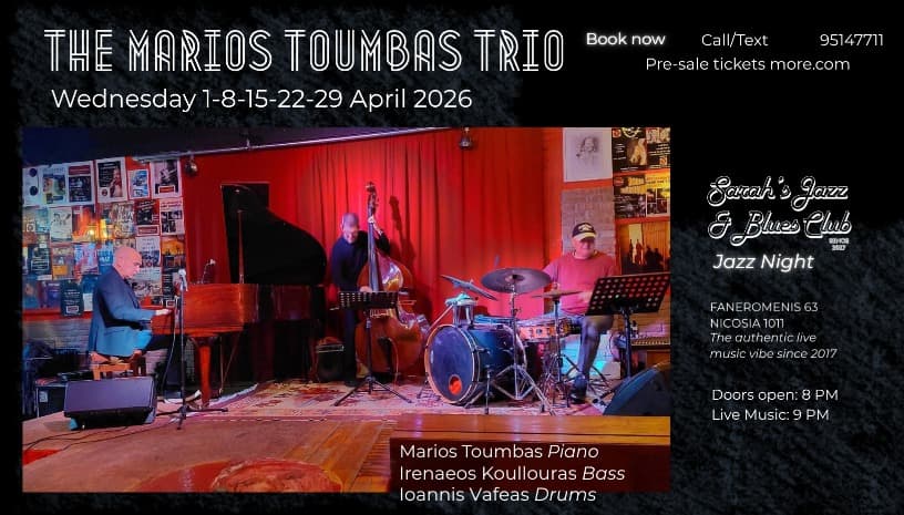 Jazz Night with The Marios Toumbas Trio