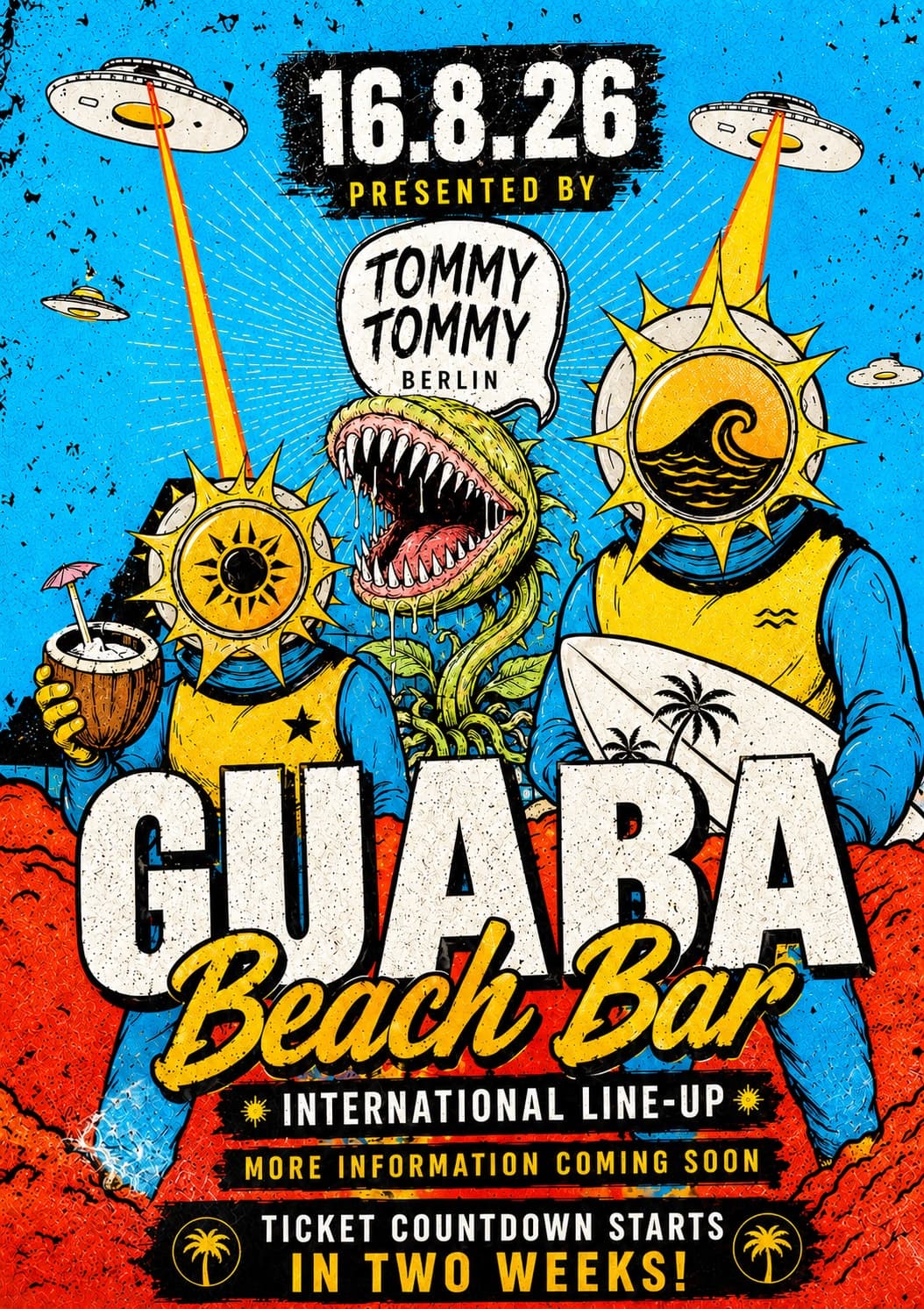 GUABA BEACH LIMASSOL - INTERNATIONAL TECHNO EVENT - GLOBAL PLAYERS