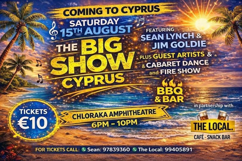 The Big Show Cyprus: Live Entertainment Night in Paphos 2026