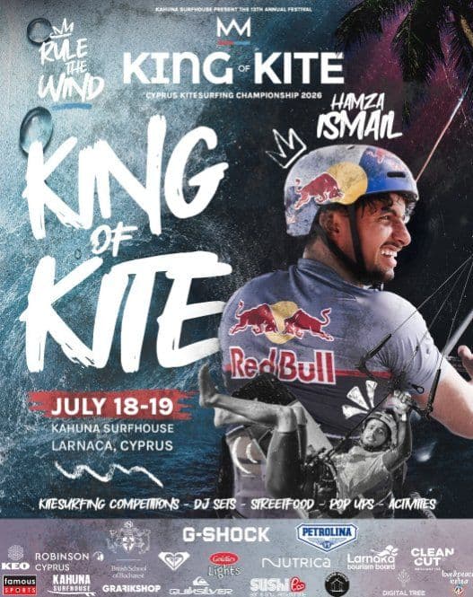 King of Kite: Cyprus Kitesurfing Championship 2026 in Larnaca