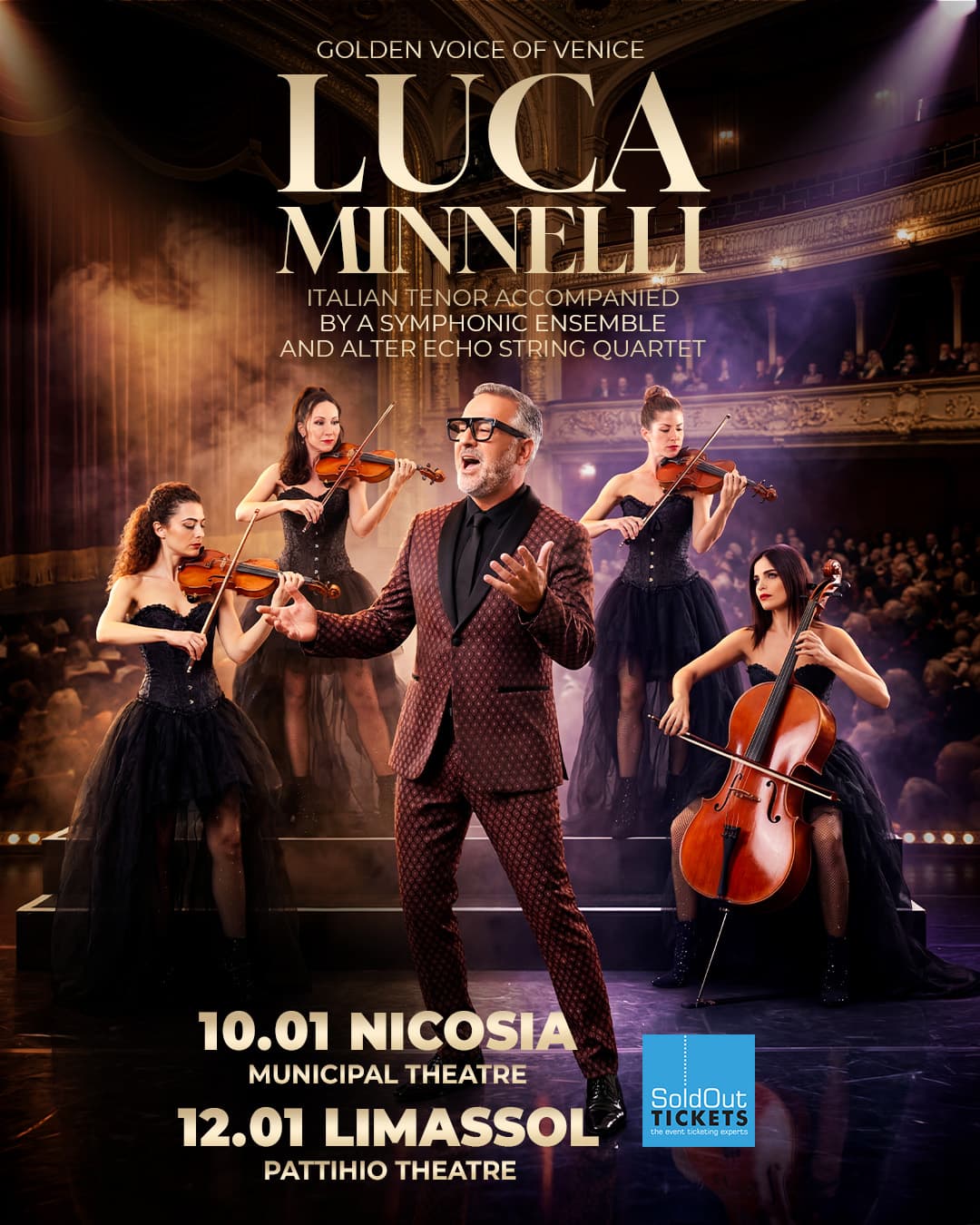LUCA MINNELLI ΖΩΝΤΑΝΑ ΣΤΗΝ ΚΥΠΡΟ ΜΕ ΣΥΜΦΩΝΙΚΗ ΟΡΧΗΣΤΡΑ