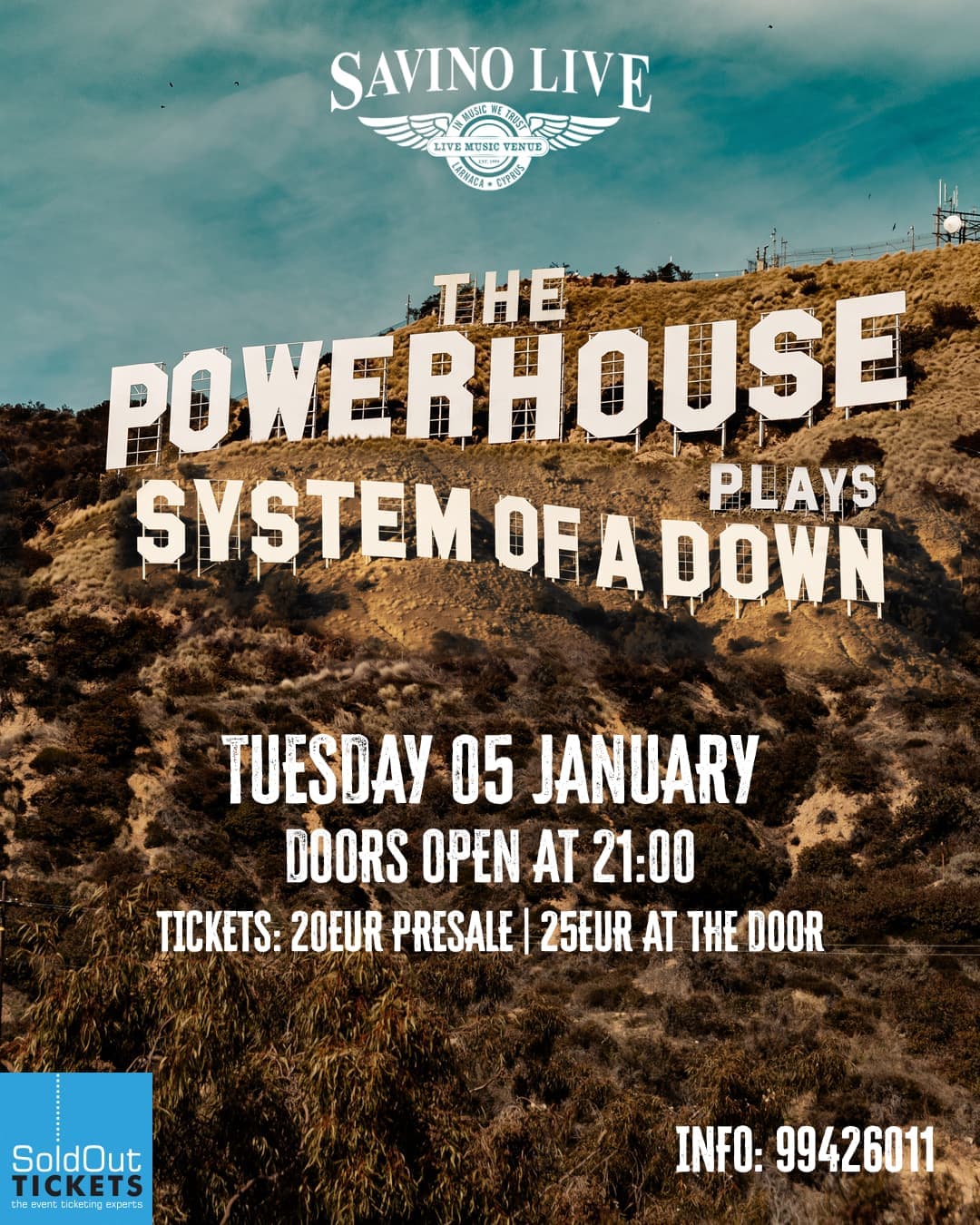 THE POWERHOUSE PLAYS SYSTEM OF A DOWN
