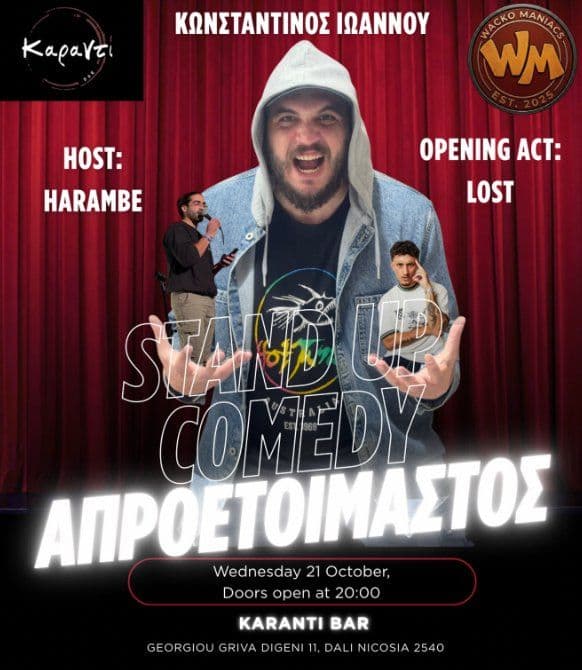 Aproetimatos: Stand-Up Comedy Night at Karanti Bar