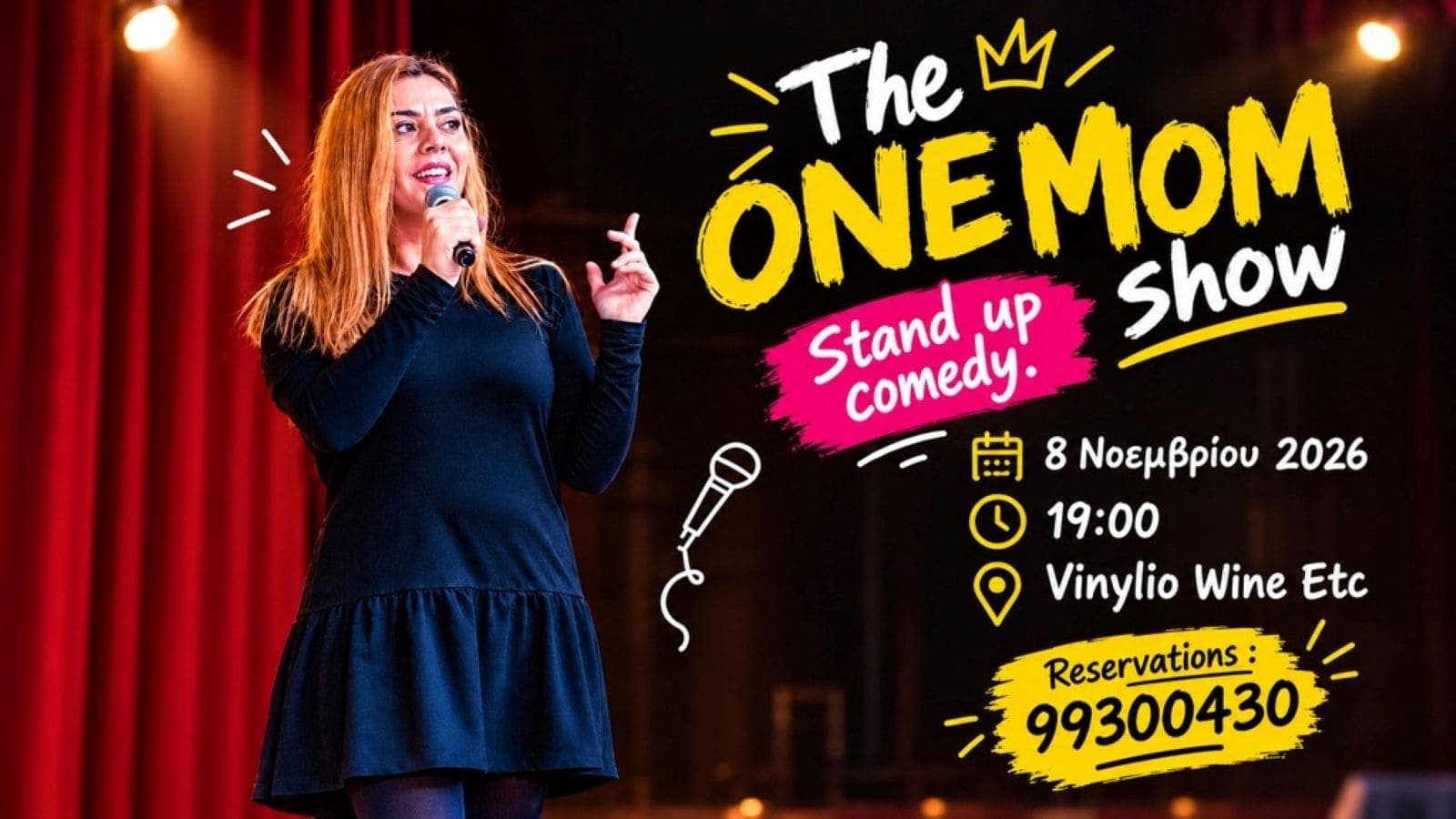 The One MOM Show – Stand Up Comedy in Limassol